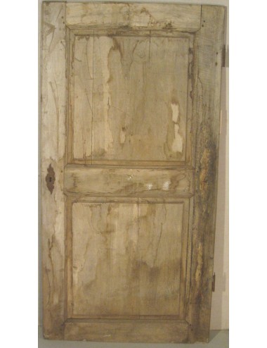 Walnut door with 2 plain panels in need of restoration