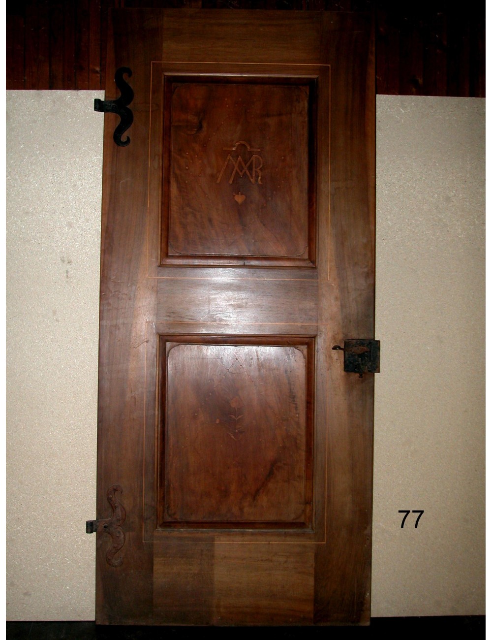 Walnut door to be restored Walnut door to be restored