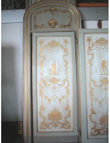 4 decorated panels of various sizes for restoration