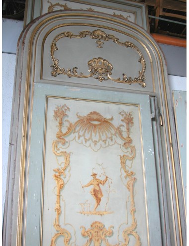 4 decorated panels of various sizes for restoration
