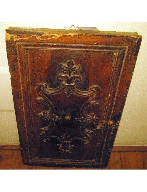 Piedmontese Baroque walnut antina in need of restoration