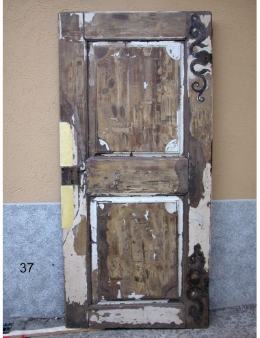 Light walnut door in need of restoration