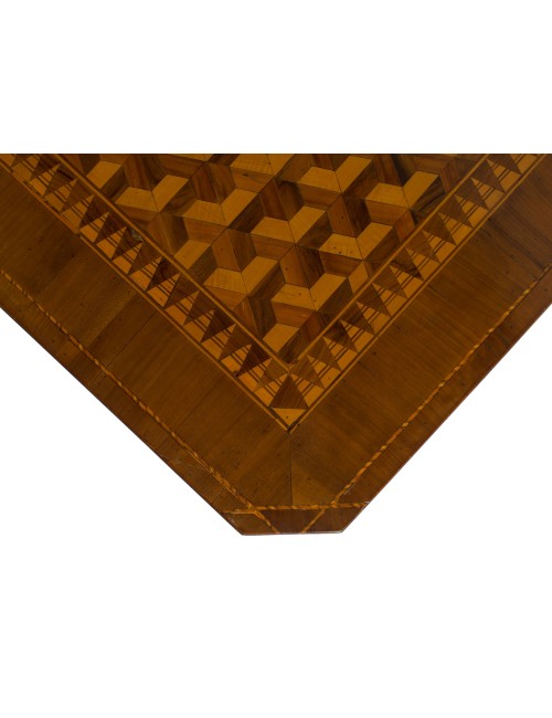 Rectangular inlaid coffee table - Sorrentino late 19th century