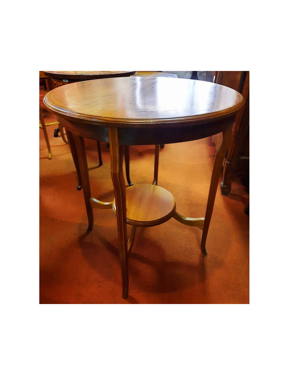 Modern inlaid round coffee table Modern inlaid round coffee table