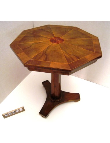 Octagonal centre table walnut walnut modern
