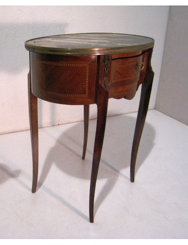 Small cabinet with marble top and brass edge - France, early 19th century