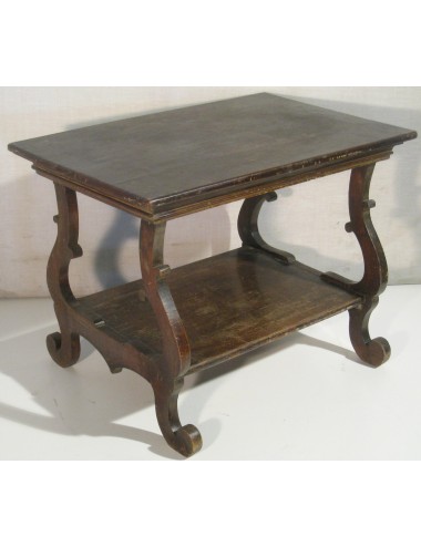 Tavolino moderno in legno tinto noce stile '600 fratino