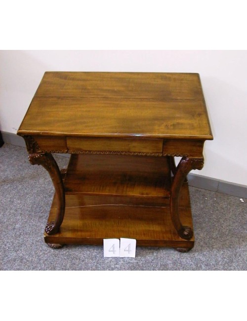 2 Modern mahogany coffee tables with drawers L44