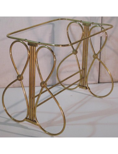 Tavolino moderno in ottone , pieghevole