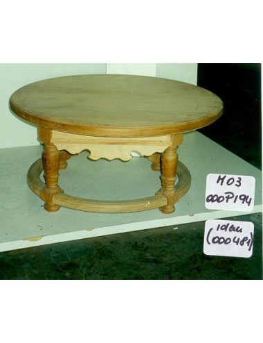 Modern rough round coffee table