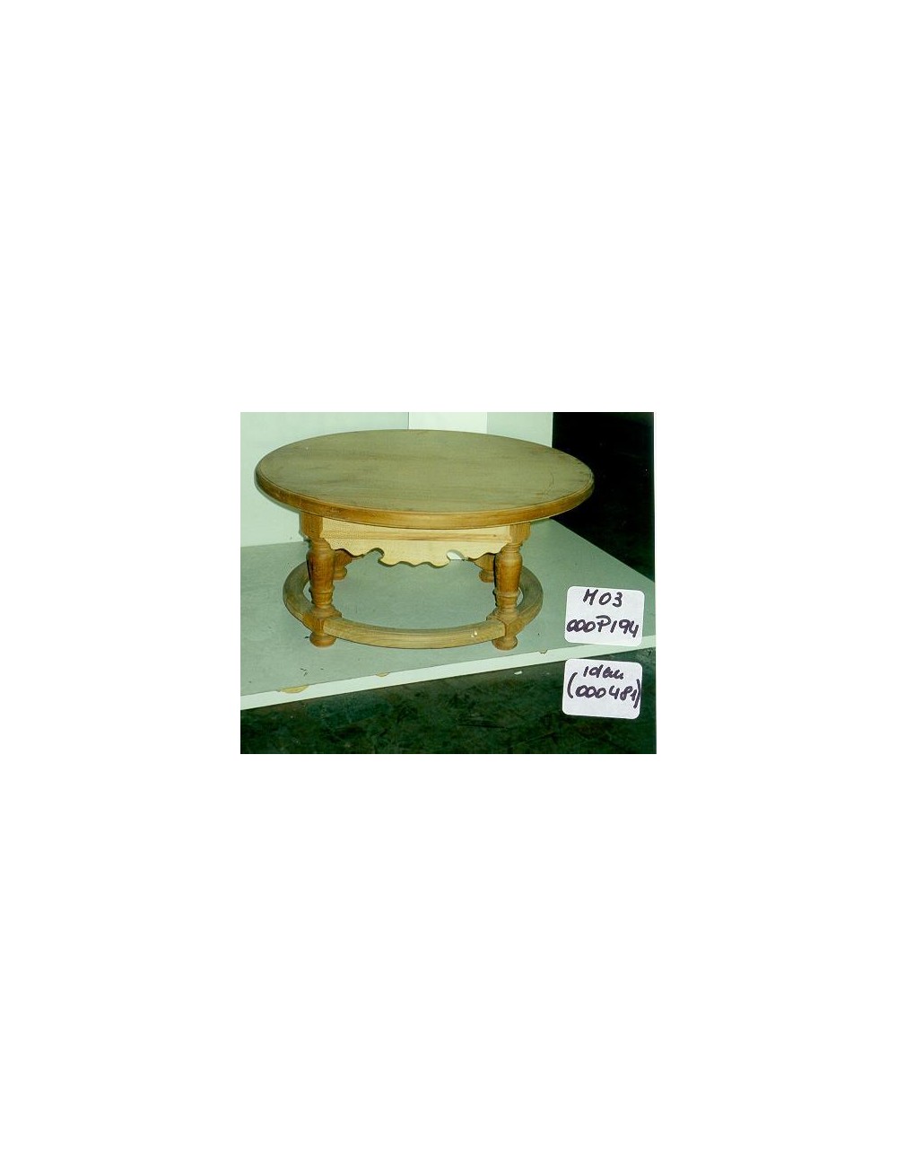 Modern rough round coffee table