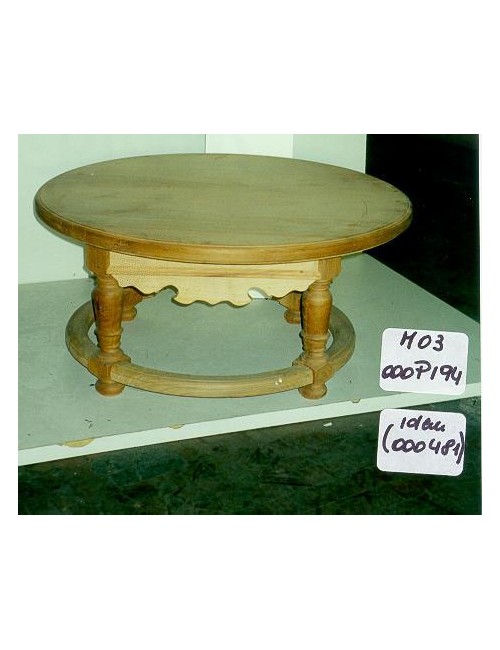 Modern rough round coffee table