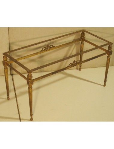 Modern brass coffee table base