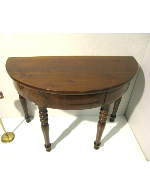 Pair of walnut consoles