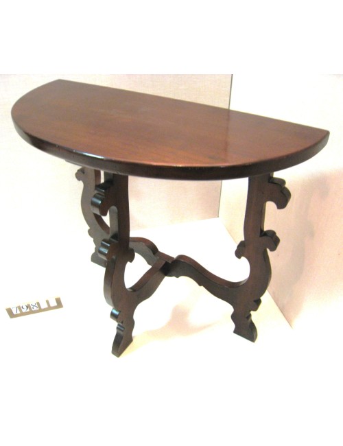 Consolle in noce, stile rocchetto