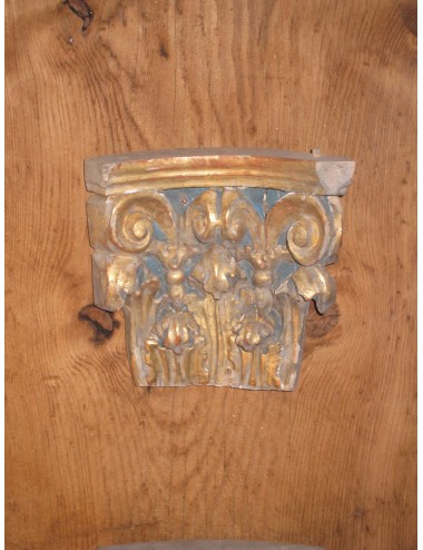 Capital for Corinthian pilasters, gilded carvings