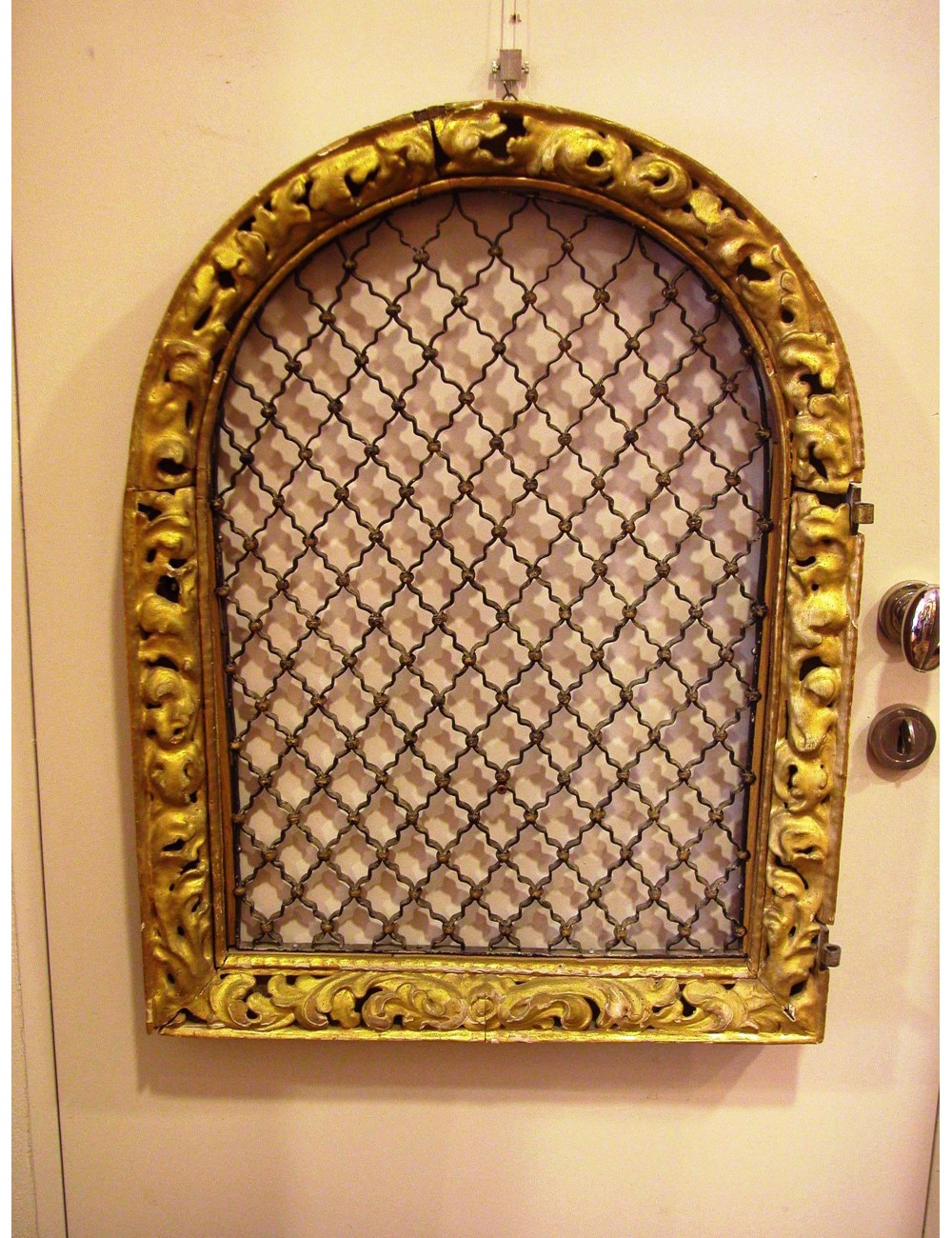 Small door with grating Small door with grating