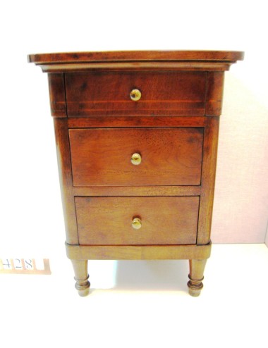 2 modern walnut bedside tables