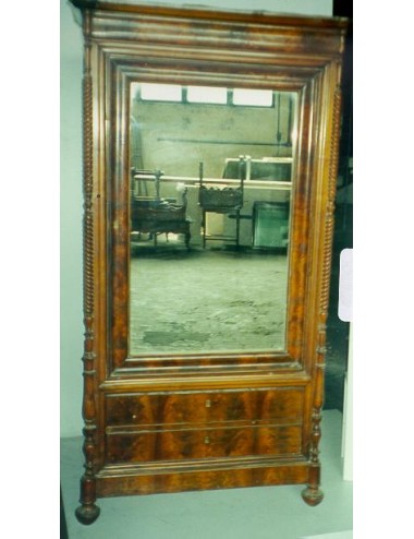 One-door mirror wardrobe 19th century