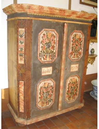 Painted tulip cabinet 1674 Engadine