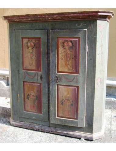 Painted cupboard dated 1897