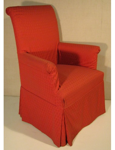 Poltrona moderna rossa. Modello riproducibile.
