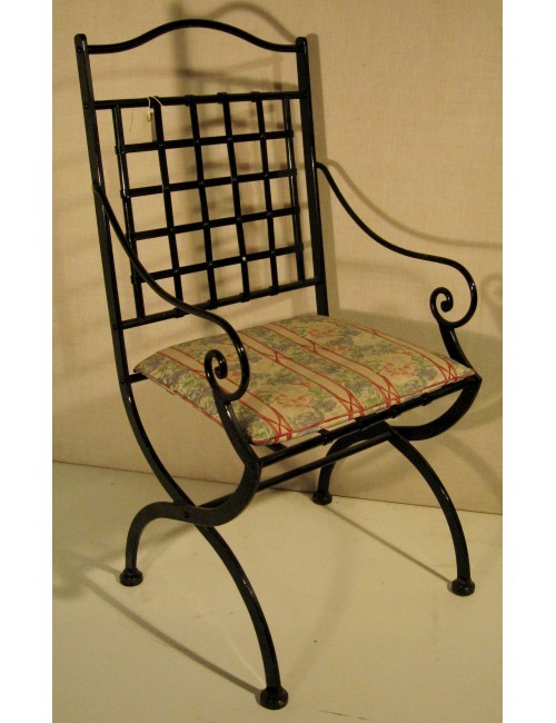 L 25 - modern nickel armchair