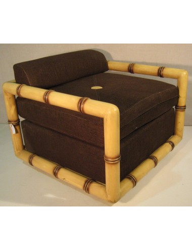 2- poltrone tipo bambù con imbottitura L135 moderno in stile contemporaneo
