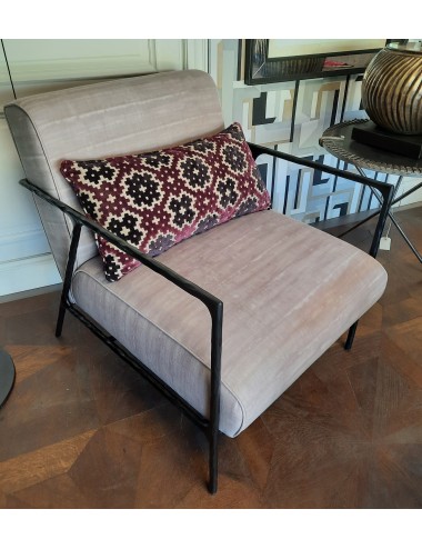 Armchairs with iron frame