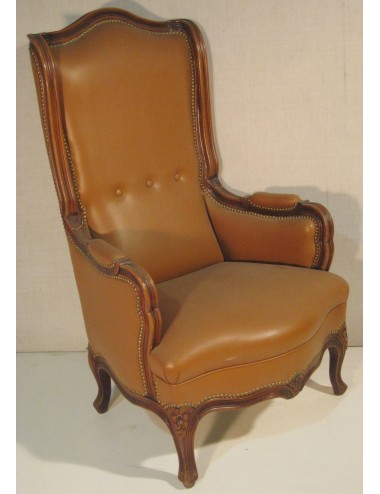 Modern leather armchair