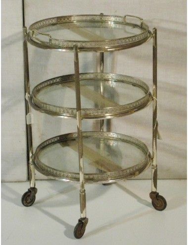 Etagère / Carrello servant moderno con tre ripiani . Piano top vassoio con maniglie