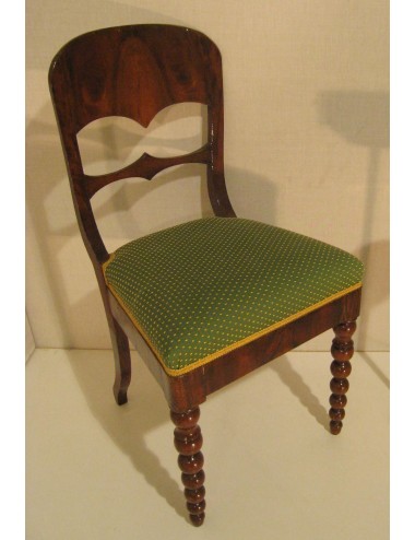2 Green dot yellow fabric chairs