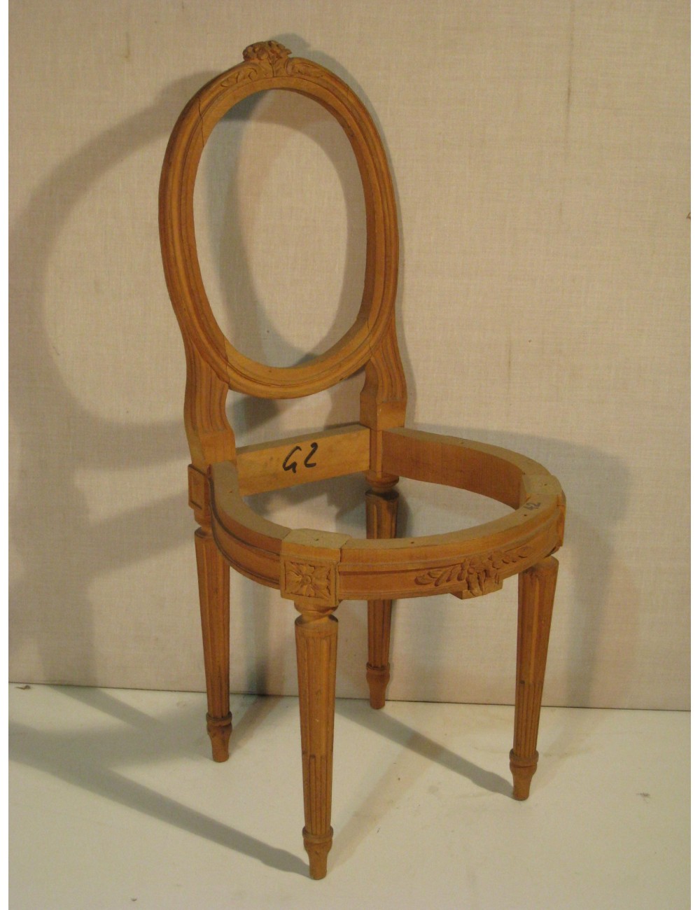 Fusto per sedia in legno di epoca Moderna