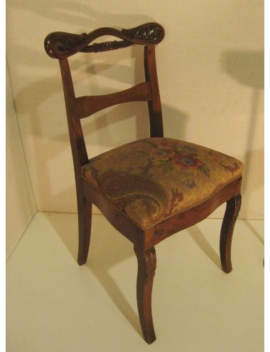 2 Chairs with upholstered seat