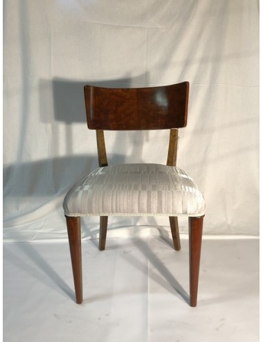 4 original deco chairs (2 + 2 different fabric)