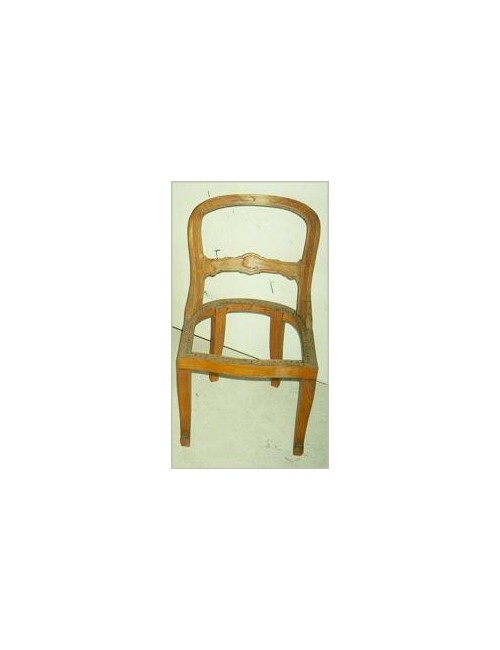Modern walnut straw chair stem