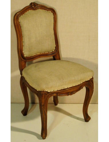 Grey upholstered chair