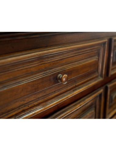 17th century walnut chest of drawers with caryatids