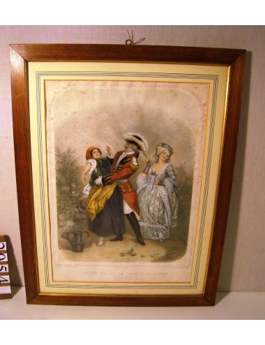 Stampe di dama e cavalieri
