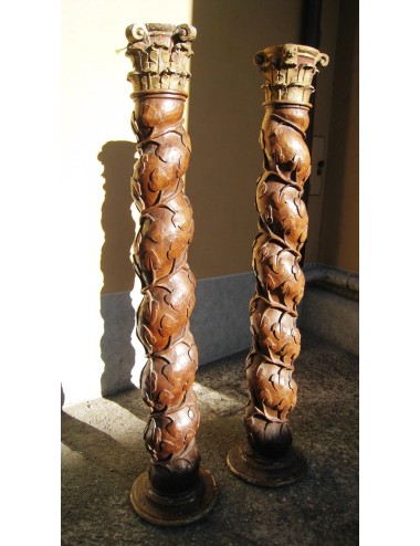 Colonne (una coppia) - noce Italia 600