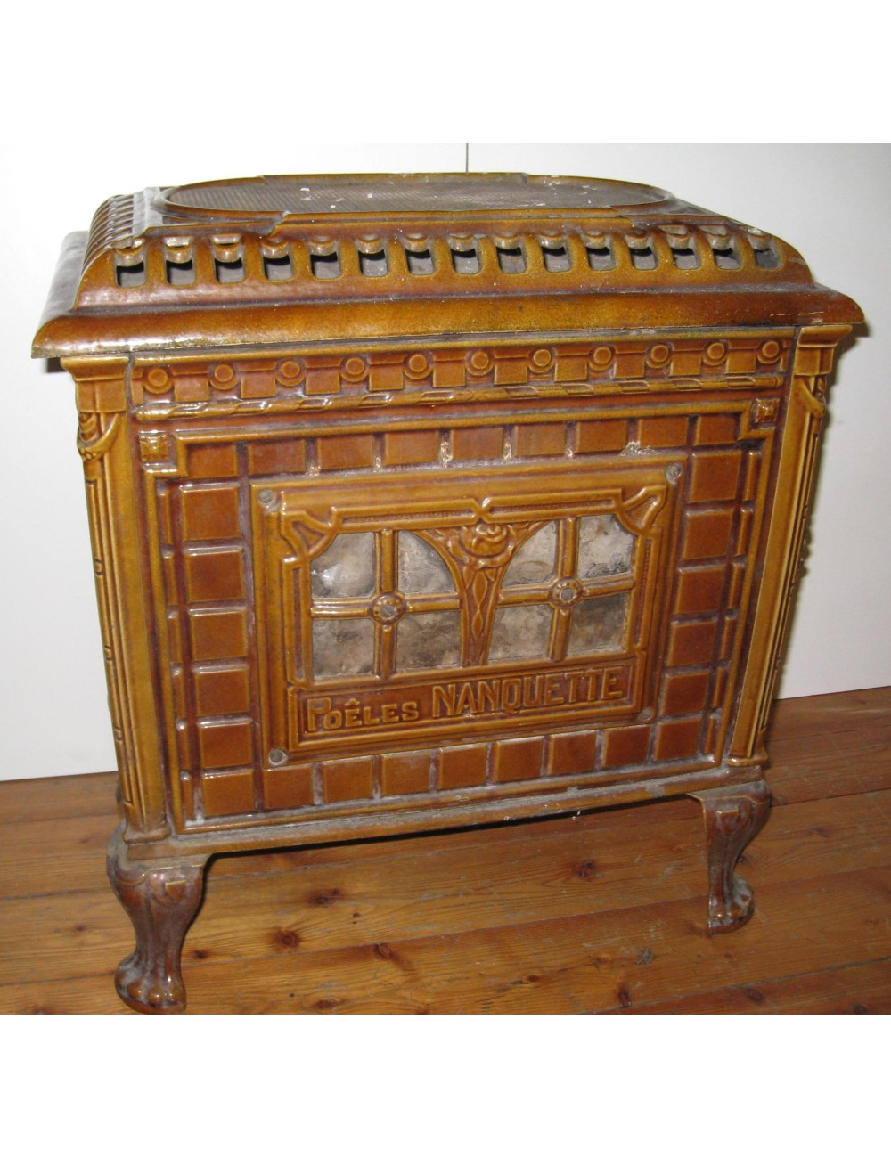 Brown cast iron stove Brown cast iron stove