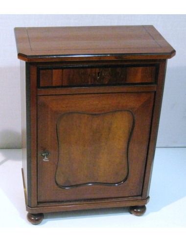 1 door + 1 drawer cabinet in mahogany