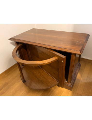 Walnut bar chest