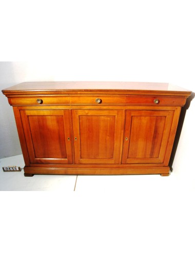 Credenza moderna a tre ante in ciliegio