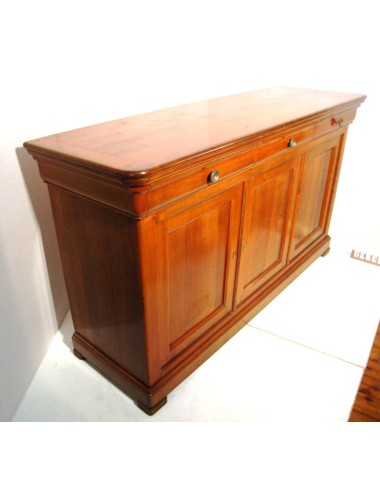 Credenza moderna a tre ante in ciliegio