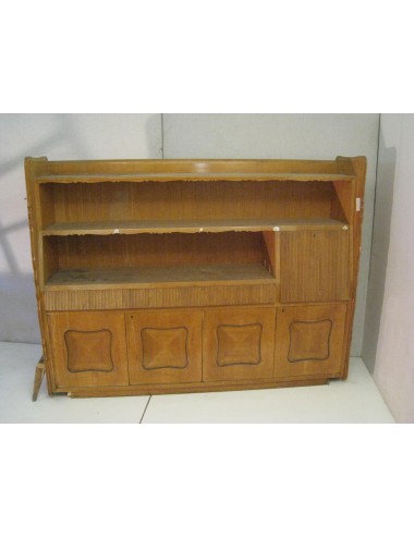 Credenza con alzata anni '50 in ciliegio