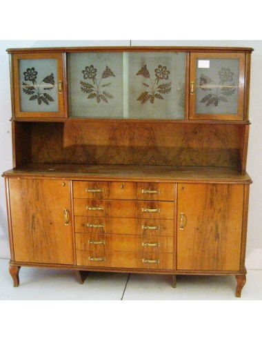 Credenza color noce anni '80