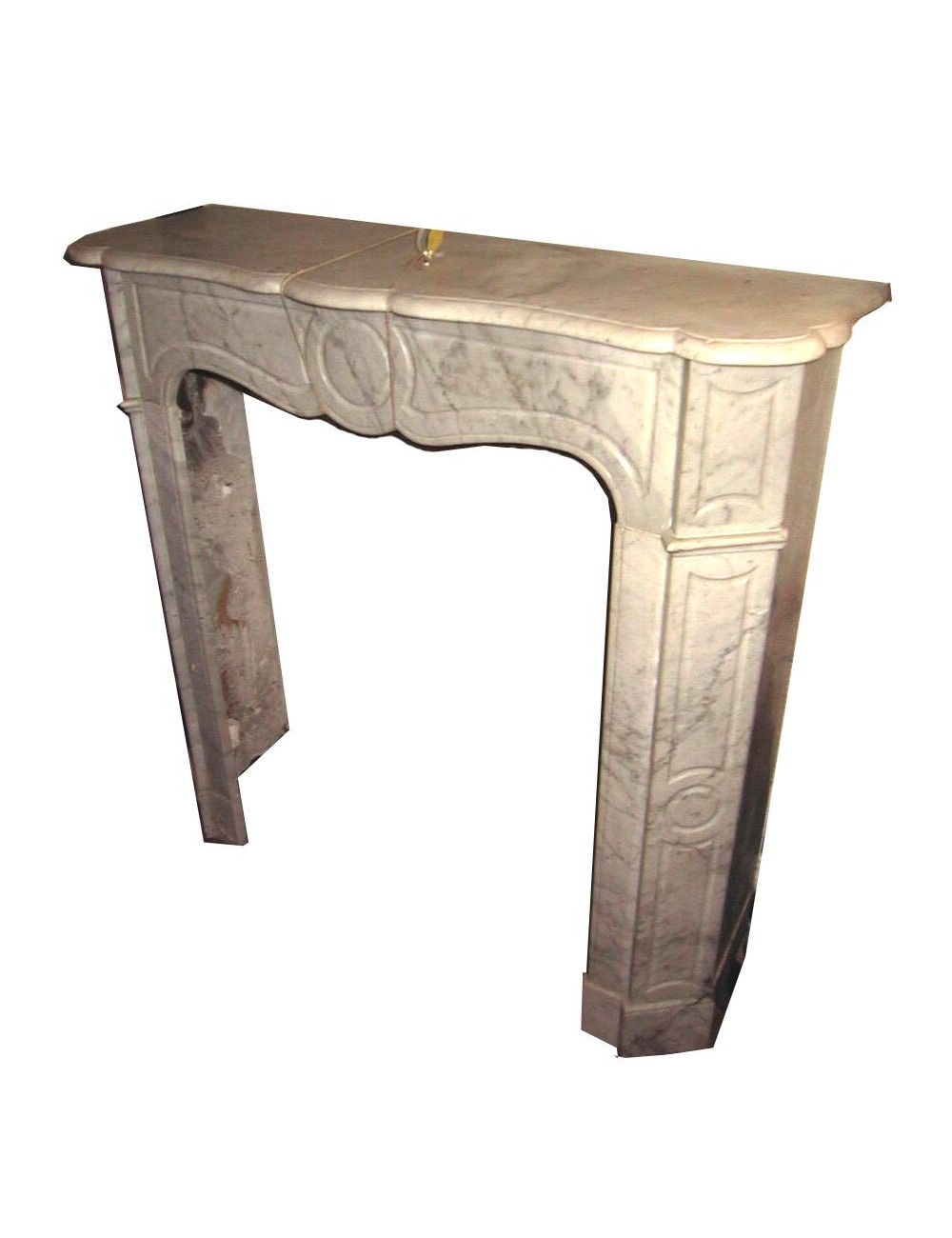 Grey marble French fireplace Grey marble French fireplace