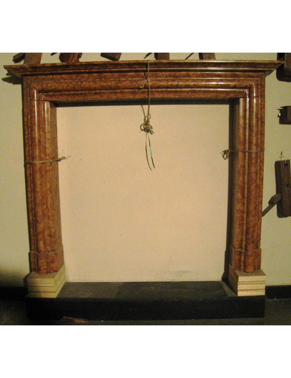 Verona marble fireplace early 18th century Verona marble fireplace early 18th century