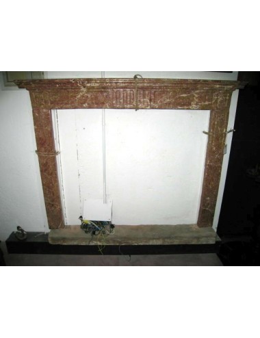 Rosy marble fireplace - Impero